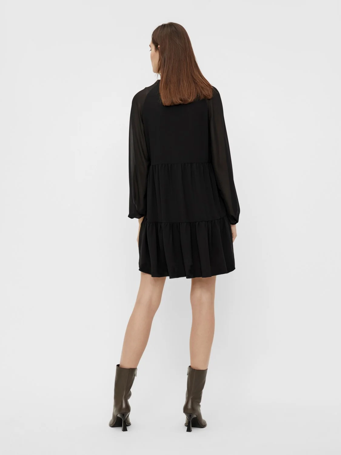 Braylon Smock Dress (Black) - Image 3