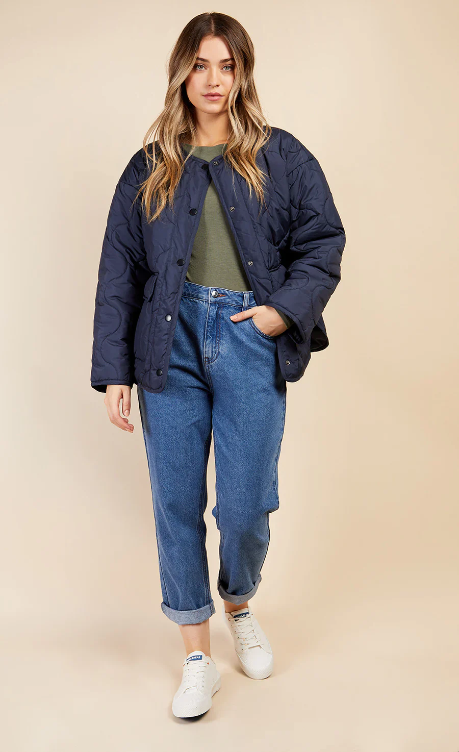 BREDA QUILTED JACKET (NAVY) - Image 2
