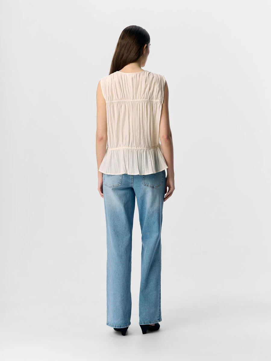 Bree Sleeveless Top (Sandshell) - Image 2