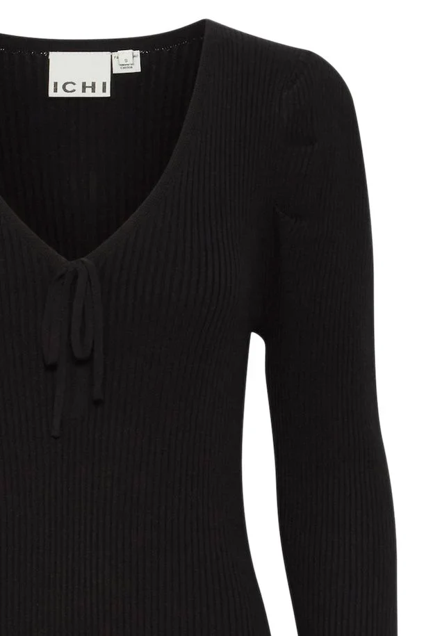 Brese Knit Midi Dress (Black) - Image 5