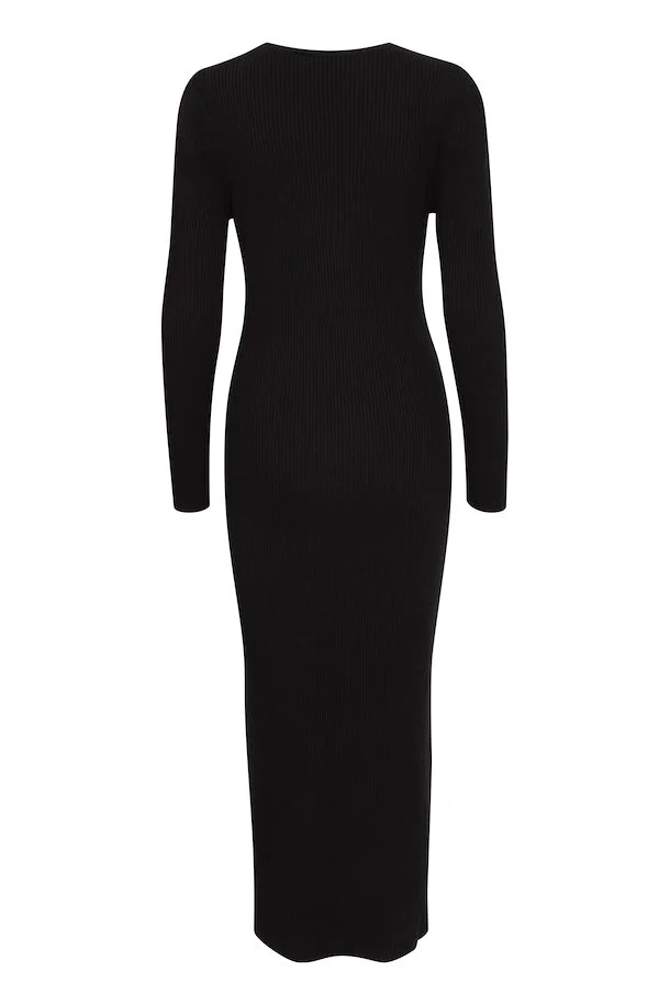 Brese Knit Midi Dress (Black) - Image 6