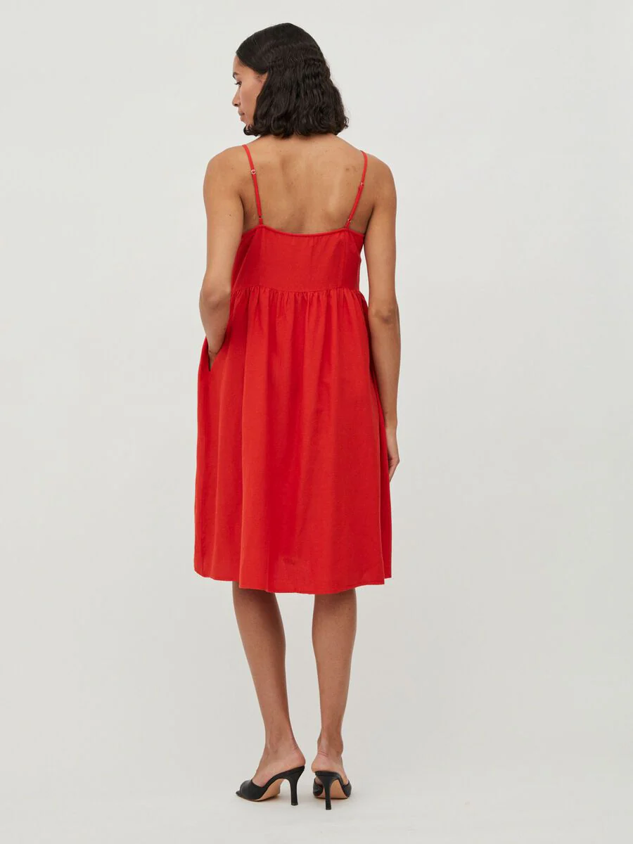 Brooklyn Strap Dress ( Valiant Poppy) - Image 2