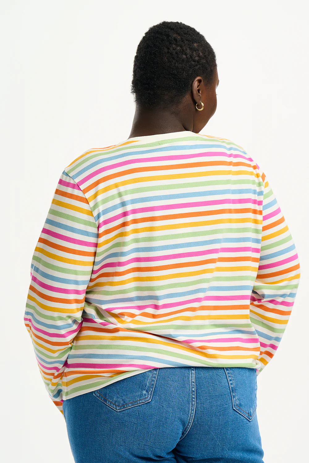 BRUNSWICK JERSEY TOP (MULTI/SOFT RETRO STRIPE) - Image 7
