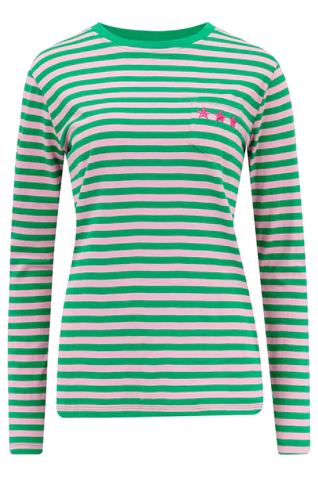 BRUNSWICK JERSEY TOP (PINK/ GREEN TRIPLE STAR) - Image 2
