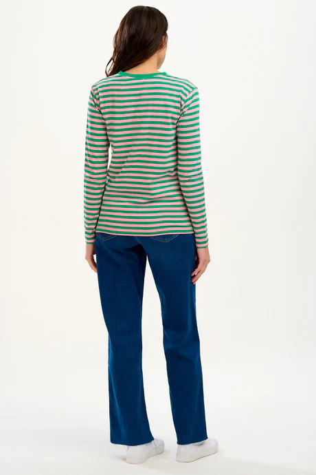 BRUNSWICK JERSEY TOP (PINK/ GREEN TRIPLE STAR) - Image 5
