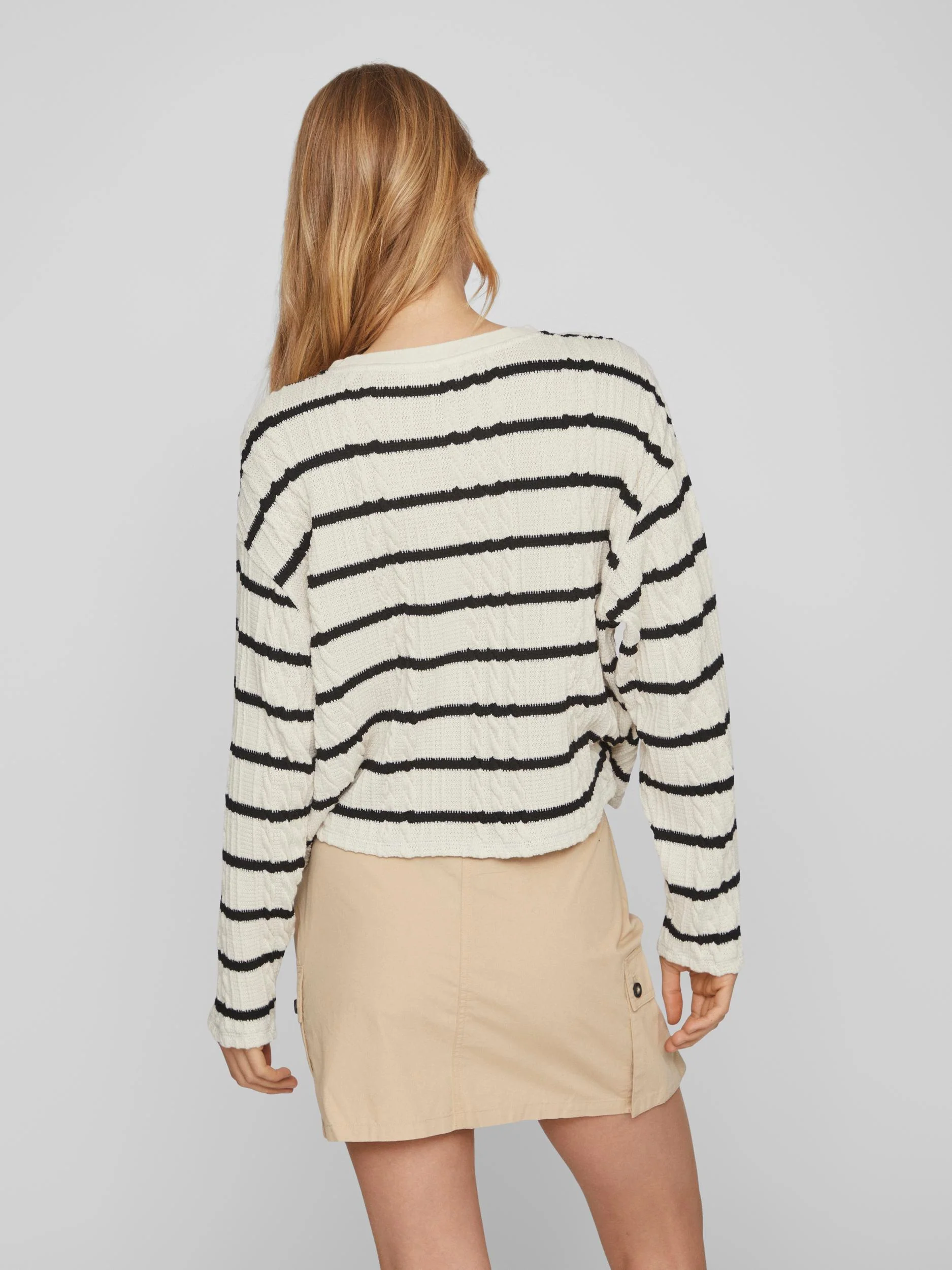 CABA L/S CROPPED TOP(BIRCH/BLACK) - Image 5
