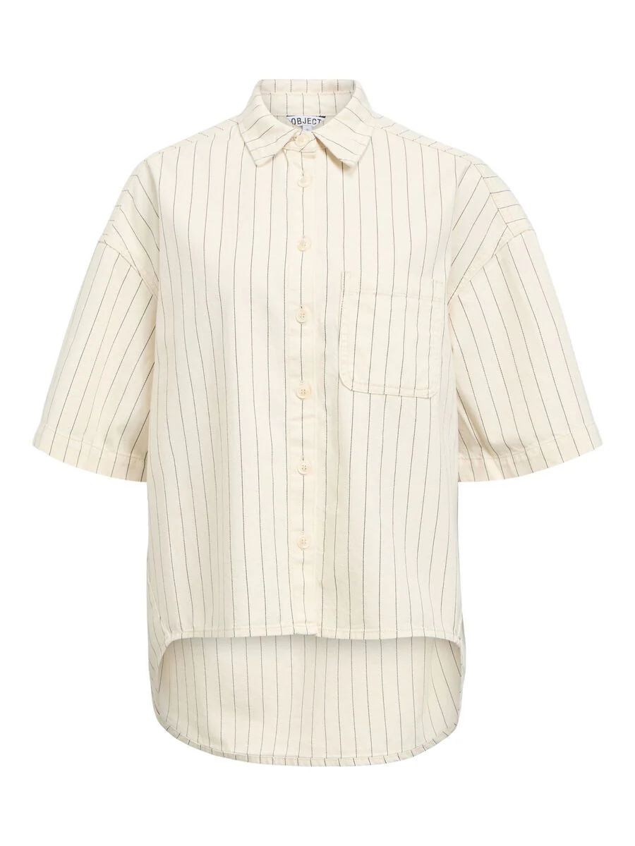 Cally Oversized Shirt (Birch/Black) - Image 5