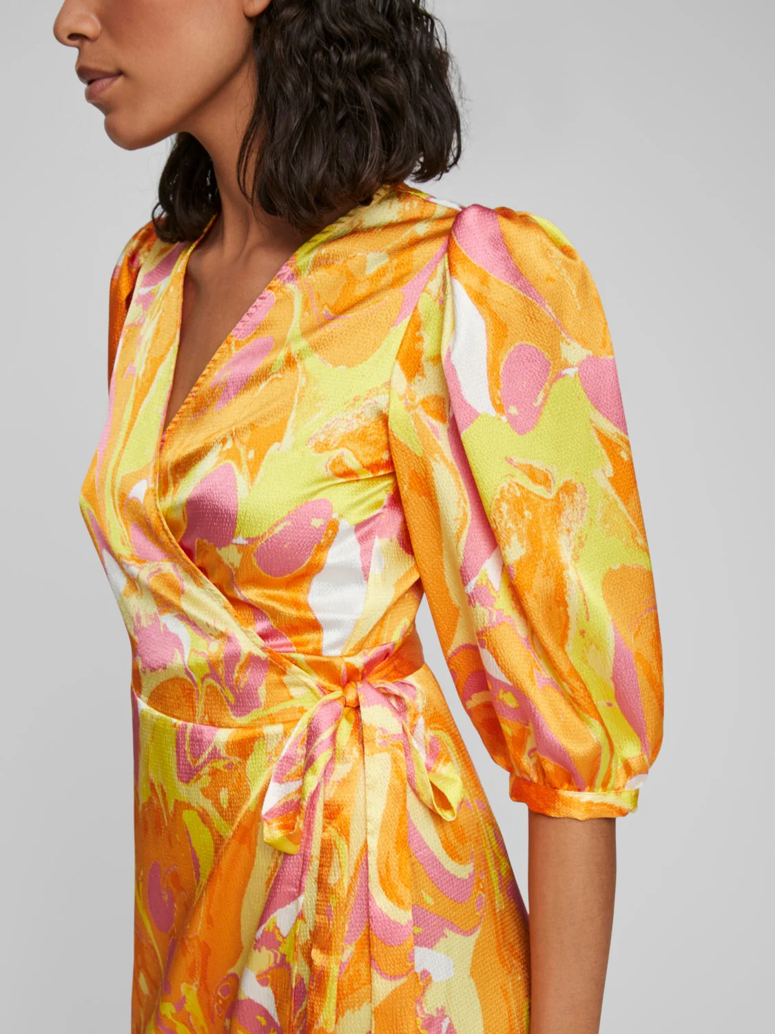 Camlia Wrap Dress (Solar Power Graphic) - Image 4
