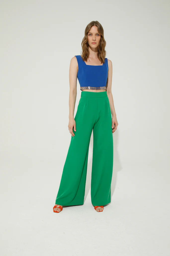 Cannes Palazzo Pants (Green) - Image 3