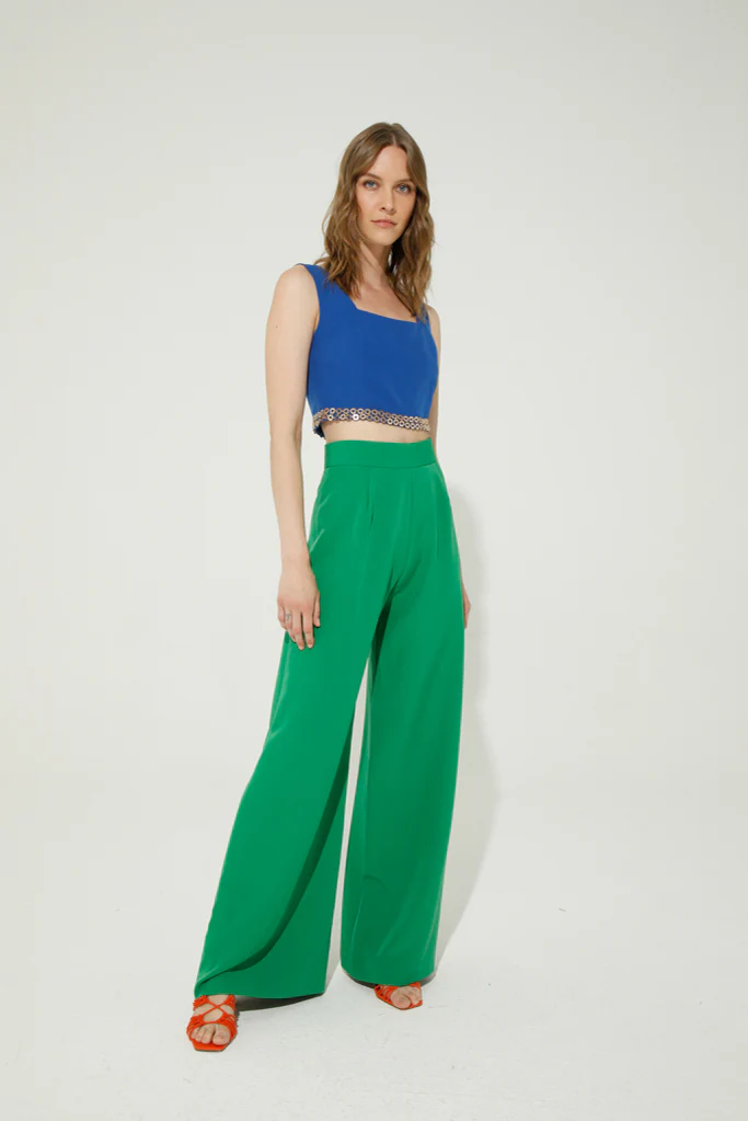 Cannes Palazzo Pants (Green) - Image 4