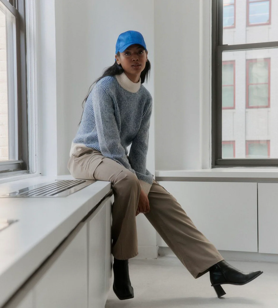 CARA STRIPE JUMPER (TRUE BLUE) - Image 2