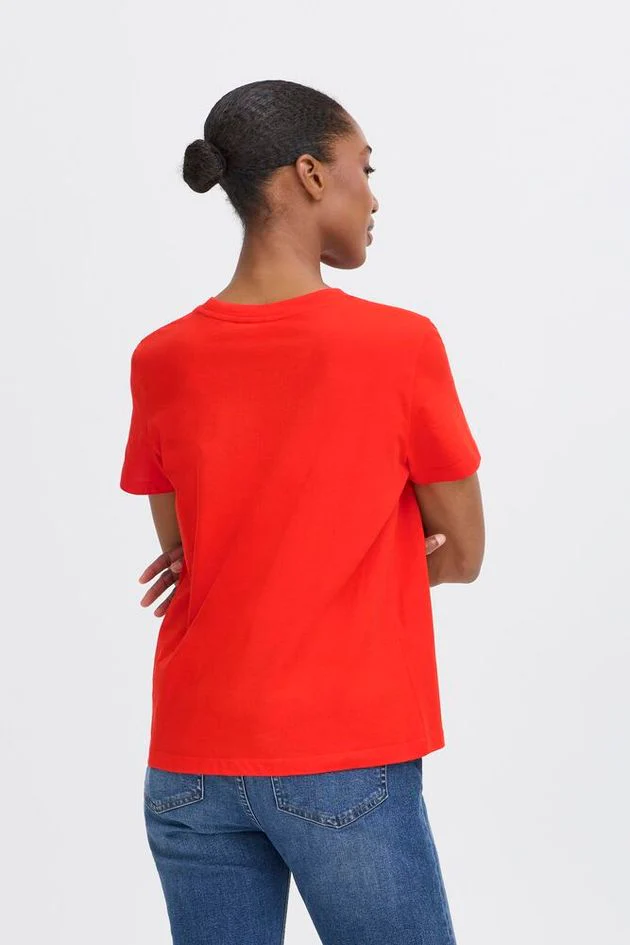 Cara T-Shirt (Fiery Red) - Image 3