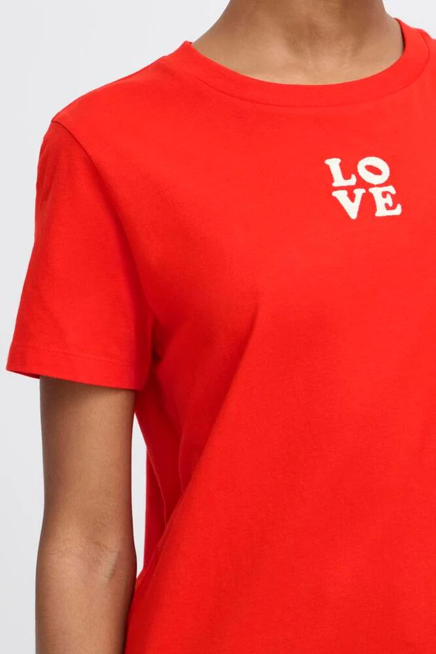 Cara T-Shirt (Fiery Red) - Image 6