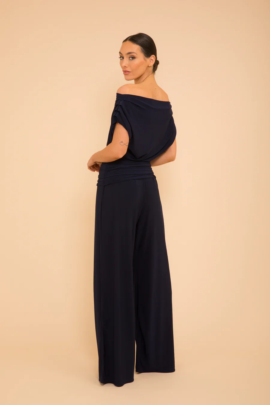 CARBON JERSEY JUMPSUIT (NAVY) - Image 2