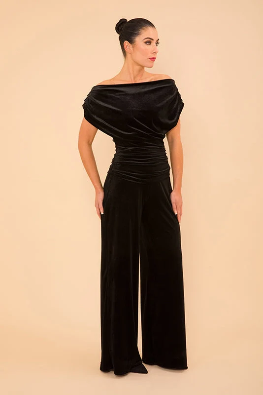 Carbon Jumpsuit (Black Velvet) - Image 2
