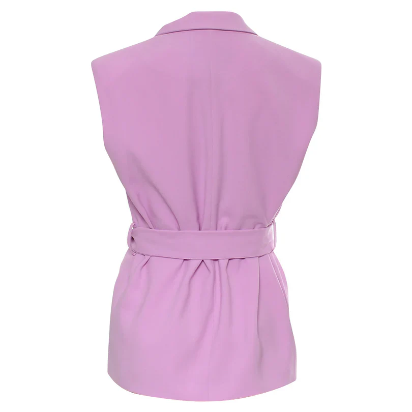 Carla Belted Waistcoat (Orchid) - Image 4