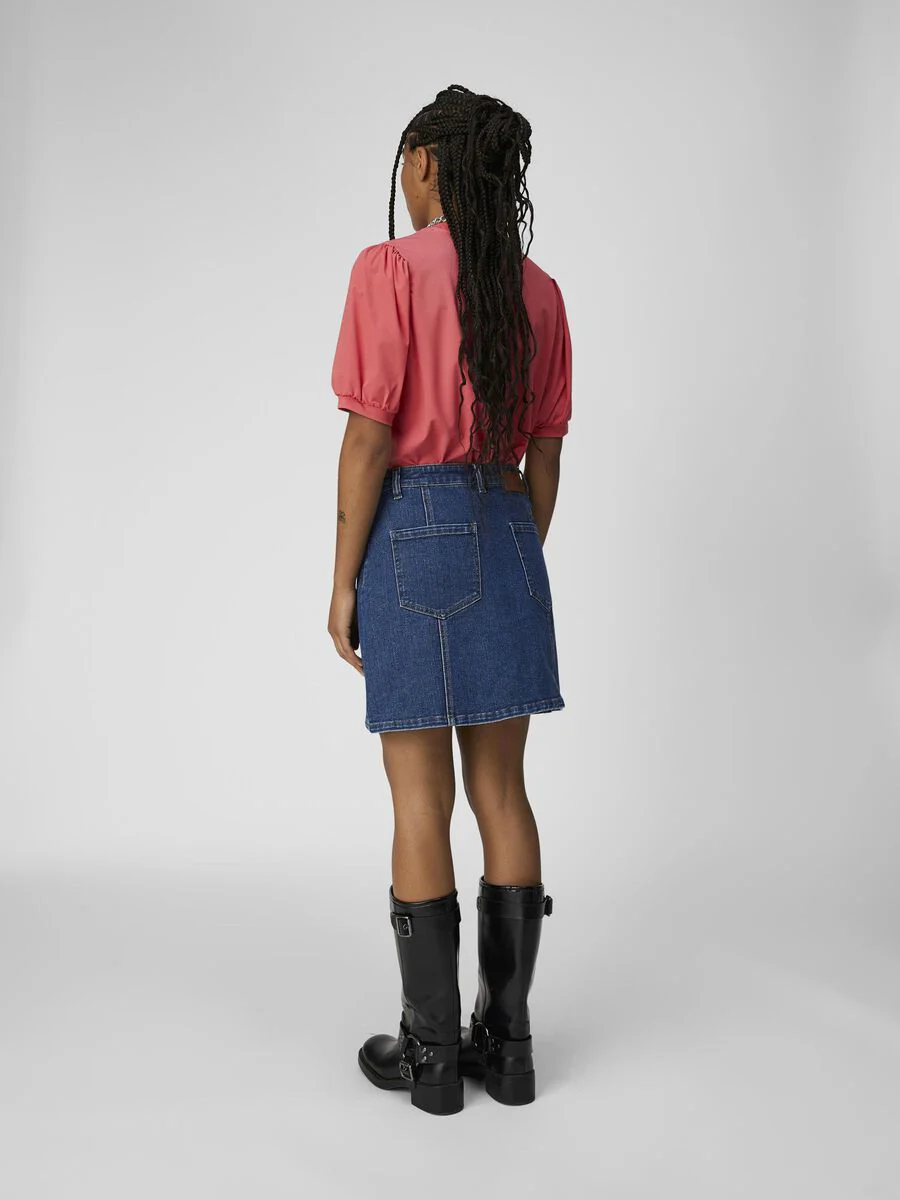 Caroline V-Neck T-Shirt (Paradise Pink) - Image 3