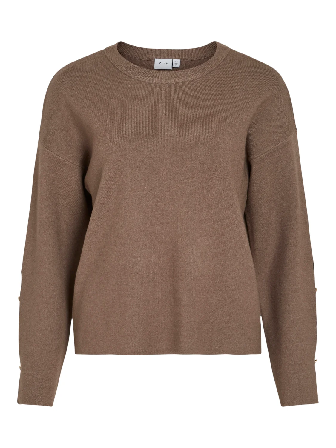 Cassie Knit Top (Dark Natural Melange) - Image 4