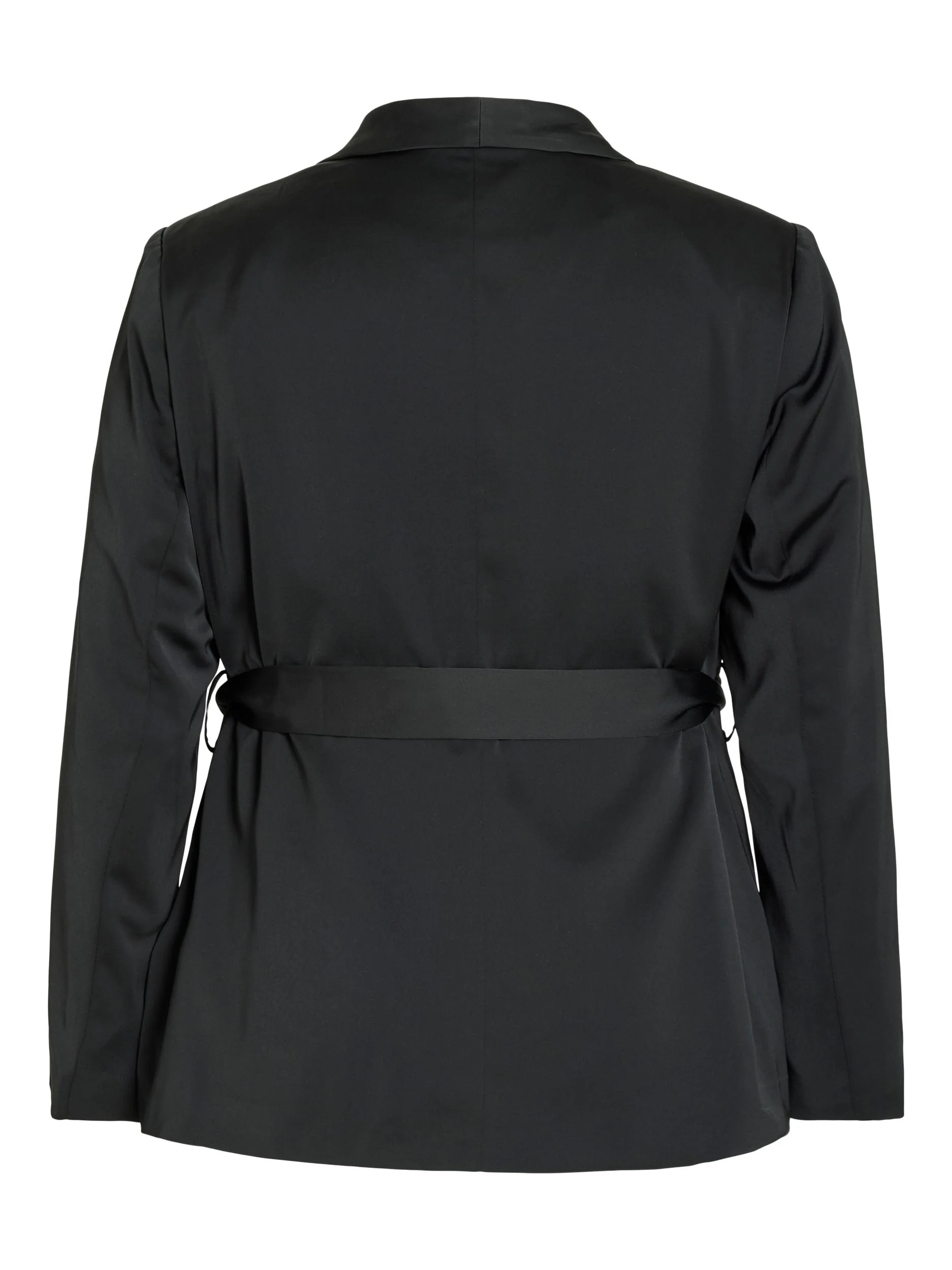 CATHY L/S BELTED BLAZER (BLACK) - Image 3