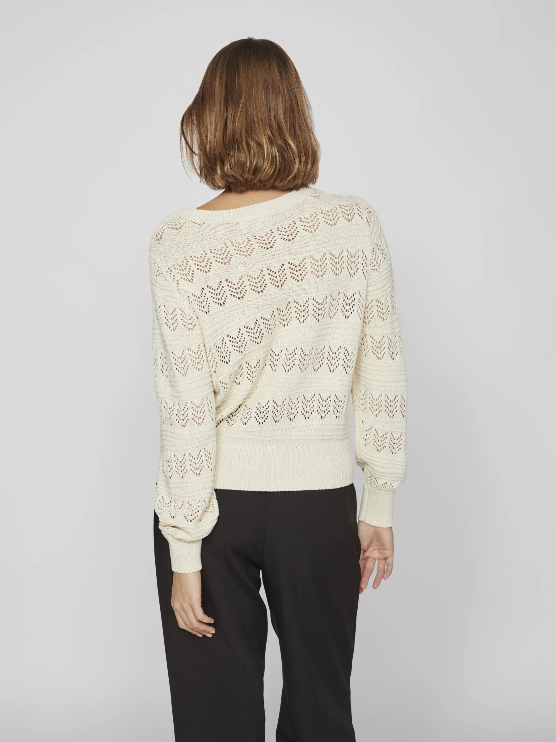 Cathy Pointelle Knit Top (Birch) - Image 4