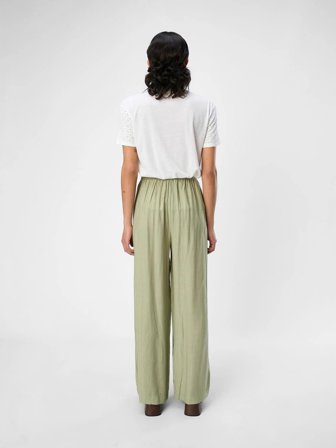 Catja Wide Leg Pants (Tea Green) - Image 4
