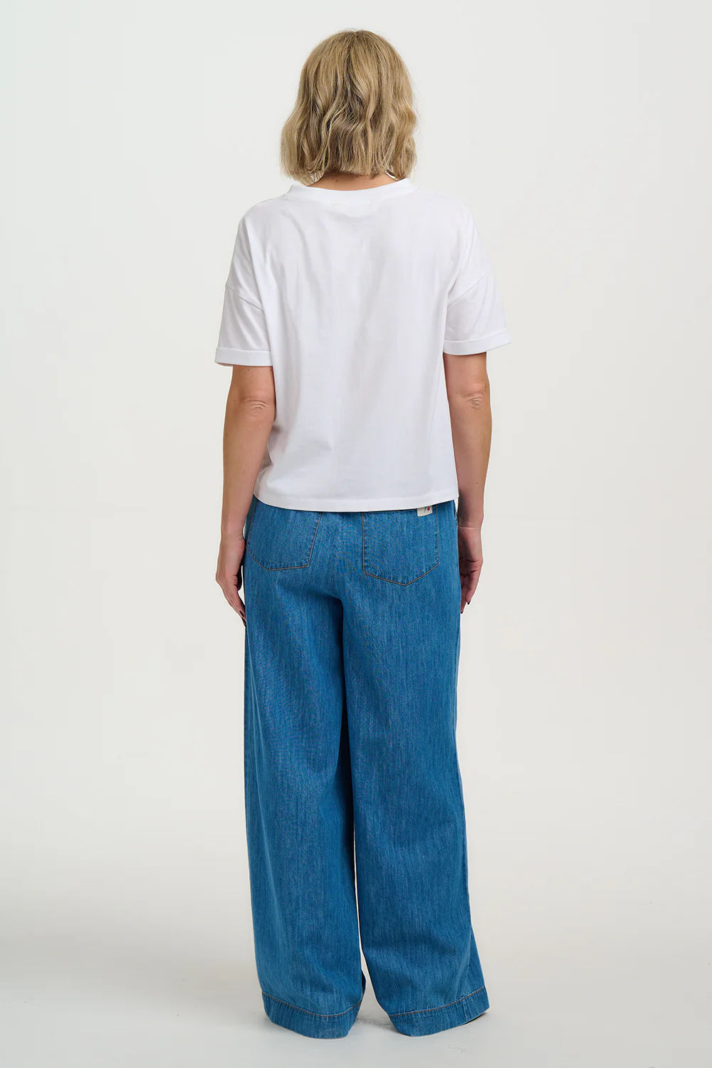 Celia Boxy T-Shirt (White) - Image 2