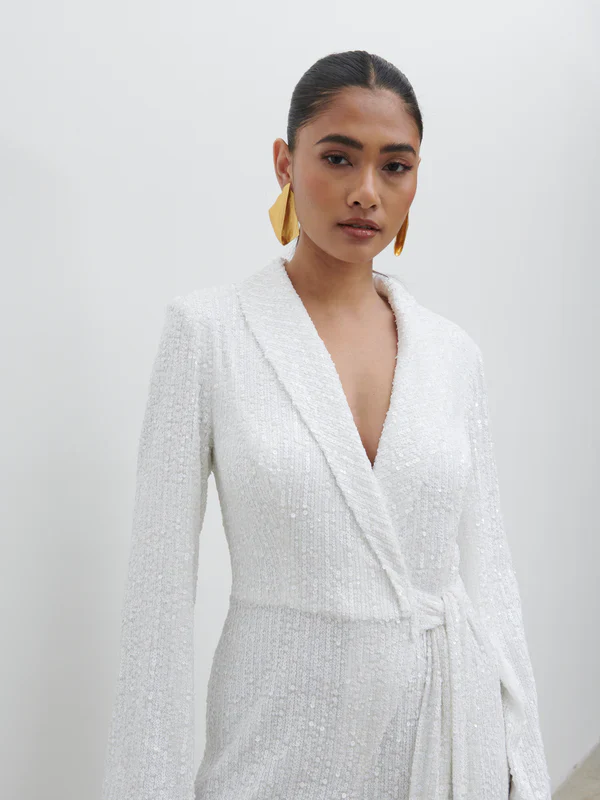 Chamonix Sequin Jumpsuit (Ivory) - Image 4