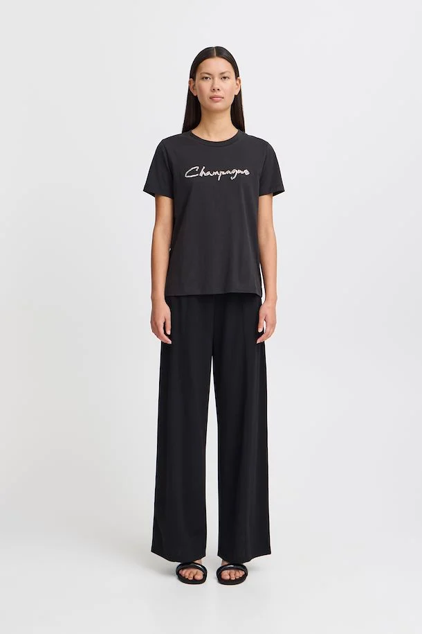 Champagne T-Shirt (Black) - Image 2