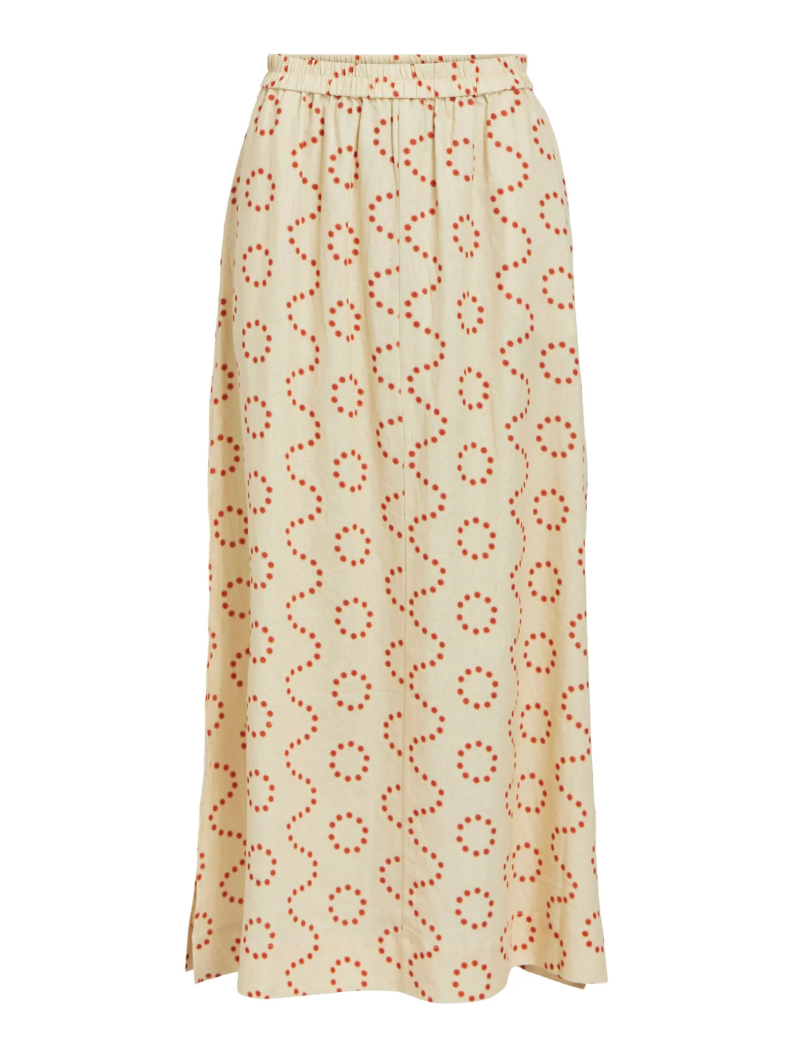 Chany Long High Waisted Skirt (Sandshell/Flame Scar) - Image 6