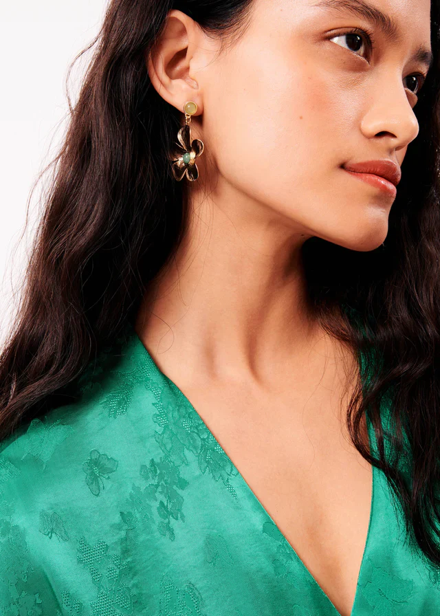 Chelsie Earrings (Sage Green) - Image 2