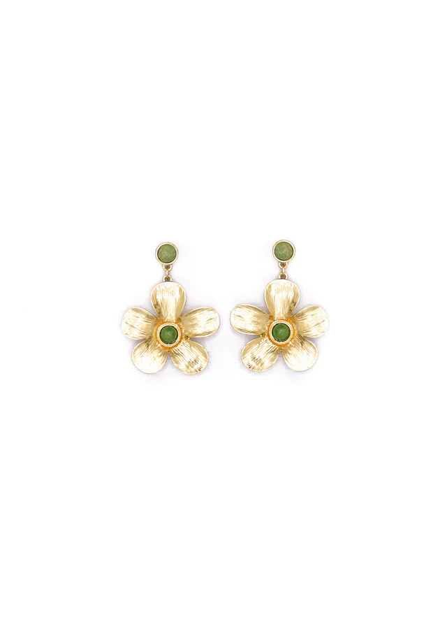 Chelsie Earrings (Sage Green) - Image 3
