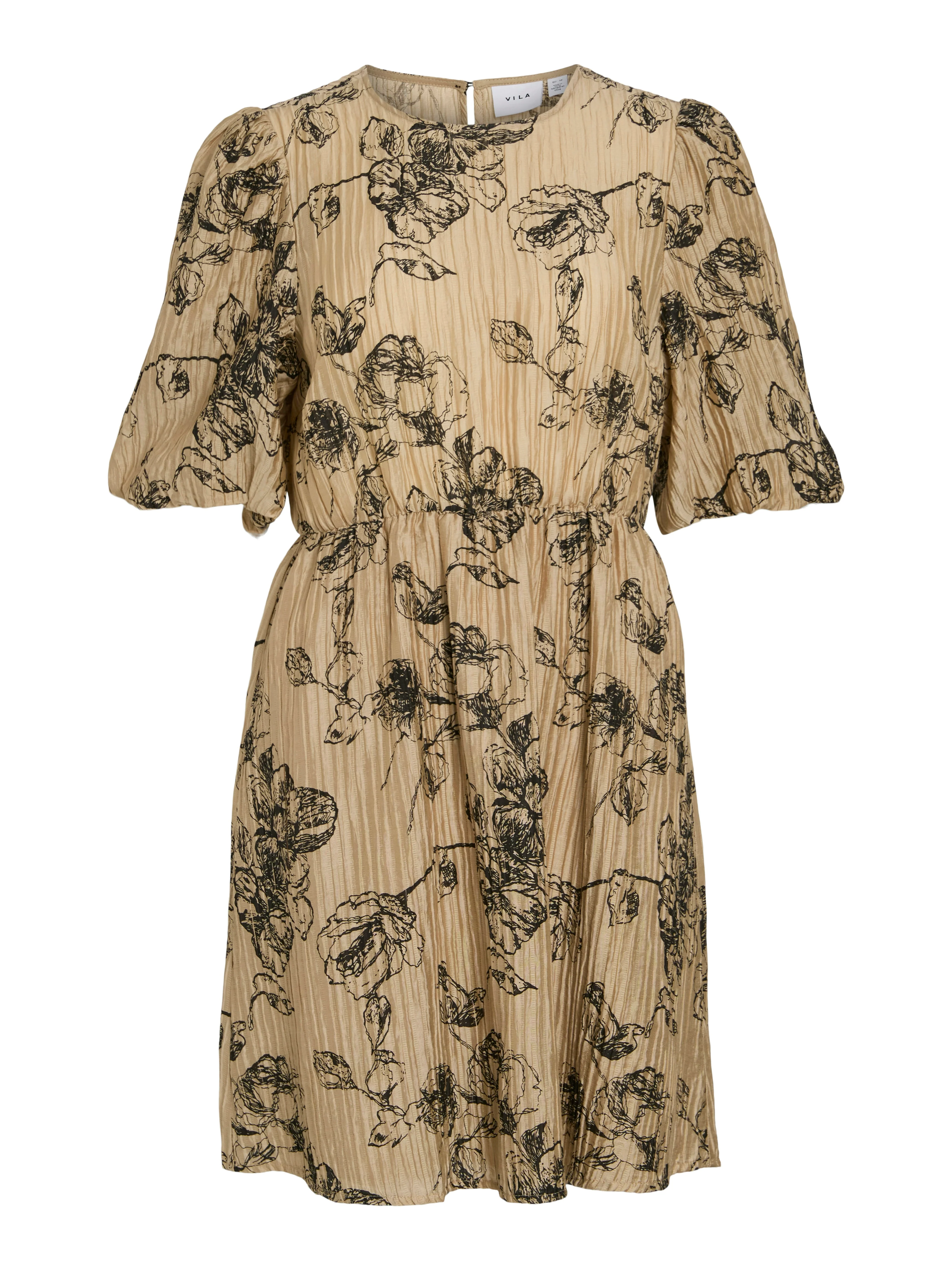 Chi Chi Puff Sleeve Dress (Tigers Eye) - Image 2