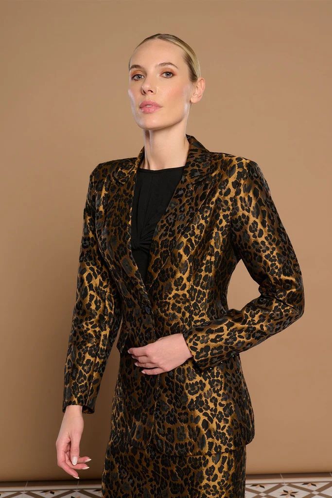 Chiara Blazer (Gold/Black) - Image 4