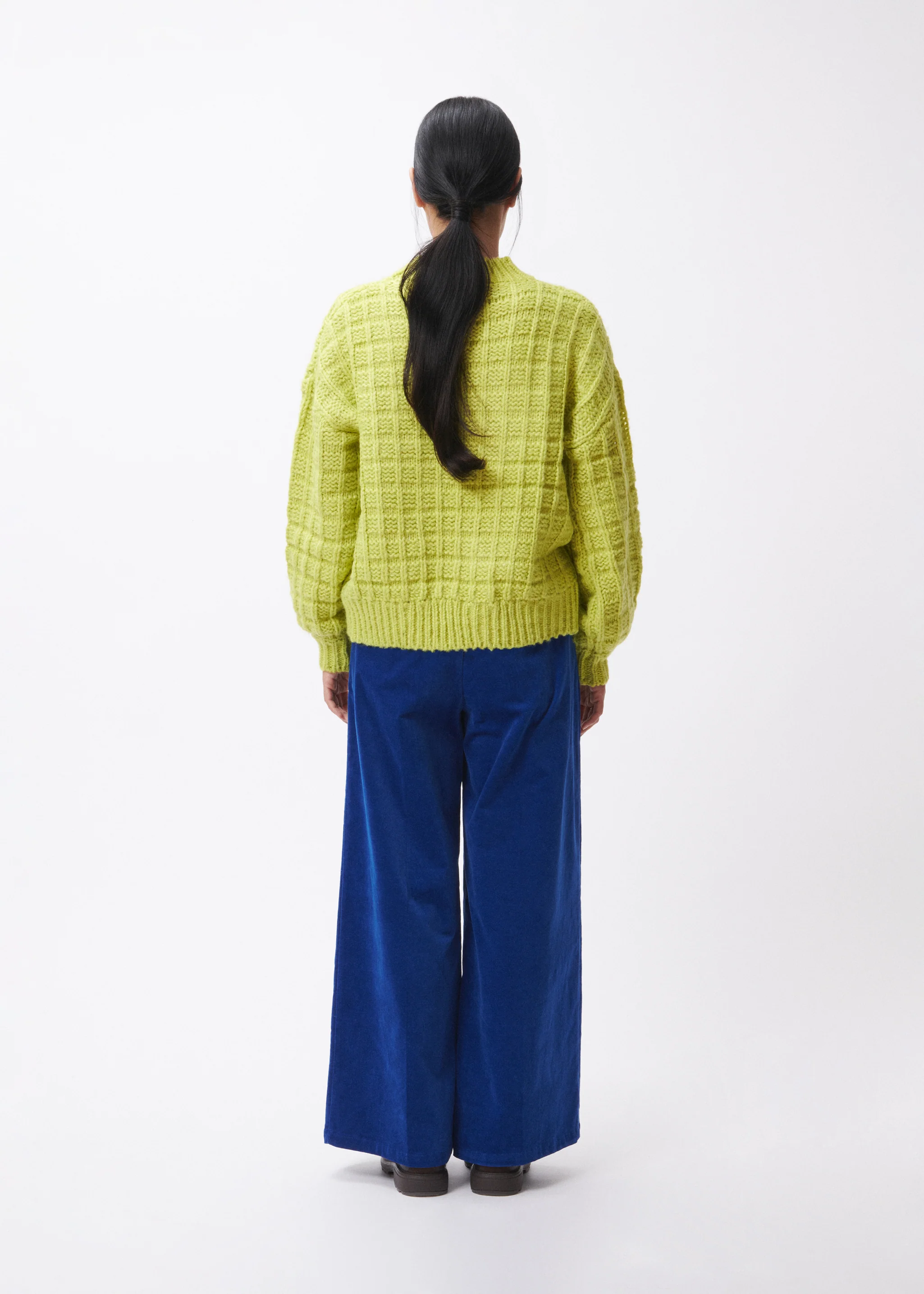 CHJARA CHUNKY KNIT JUMPER (CITRUS GREEN) - Image 5