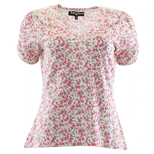 Christable Top (Pink Floral) - Image 3