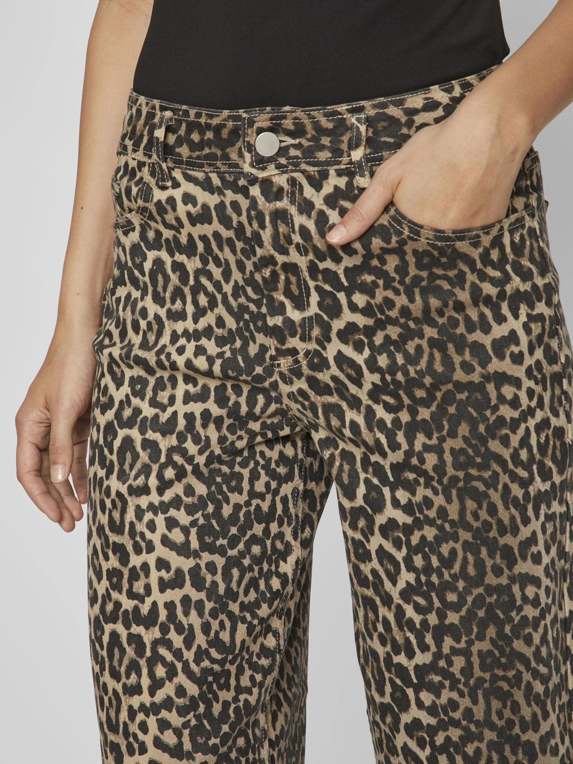 Ciara Leopard Print Jeans (Birch) - Image 5