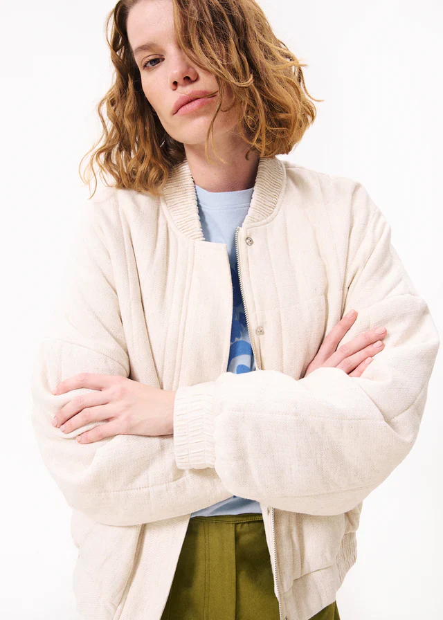 Cilem Bomber Jacket (Cream) - Image 2