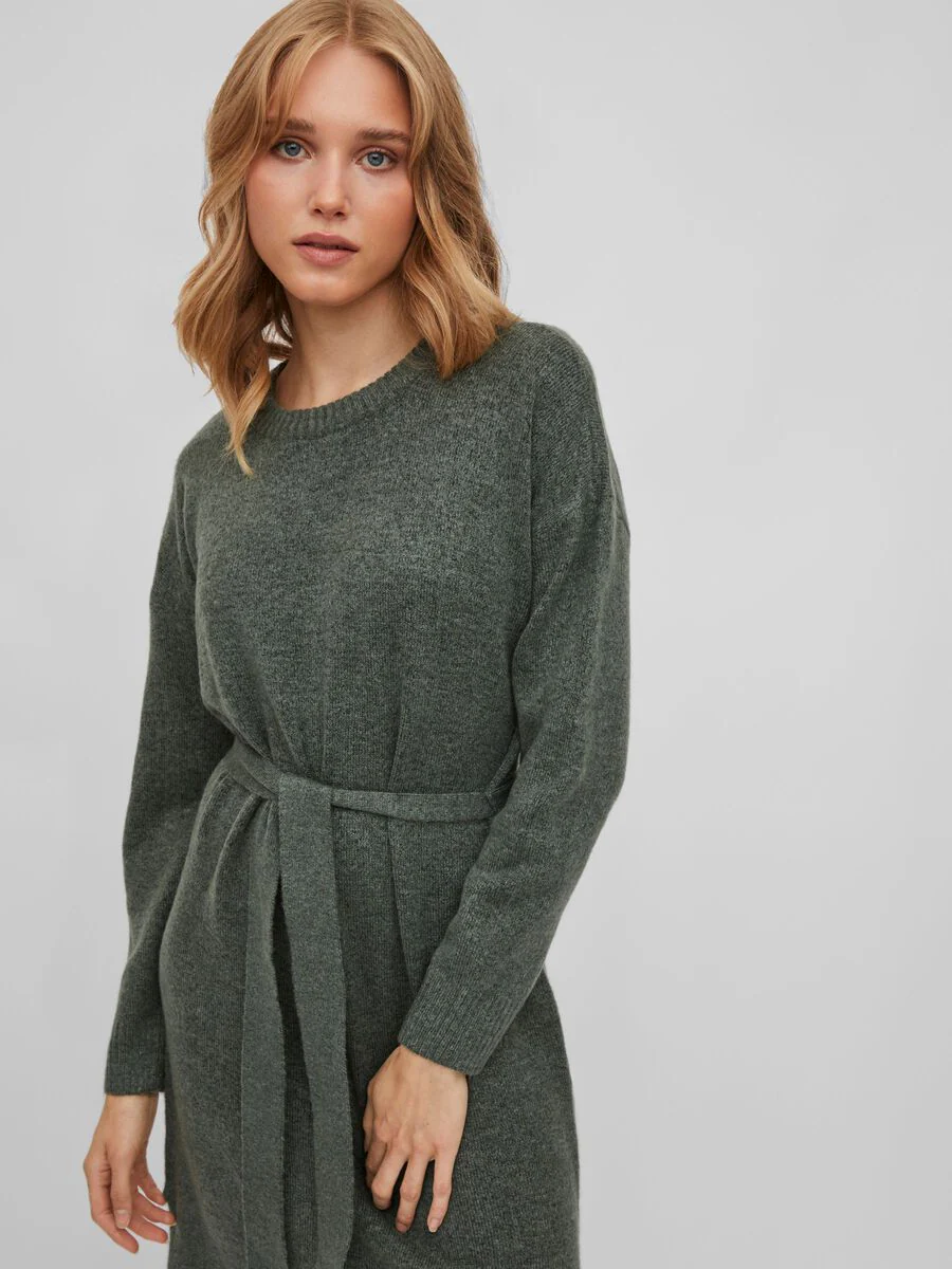 Cilia Long Knit Dress (Laurel Wreath) - Image 4