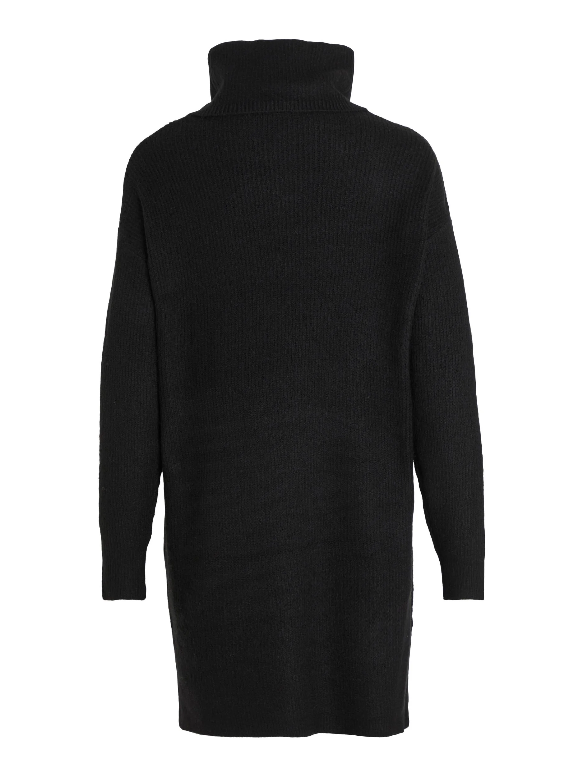 CILLA ROLL NECK KNIT TUNIC (BLACK) - Image 6