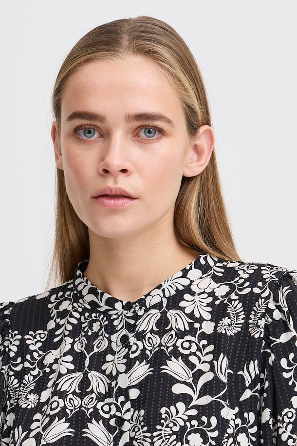 Cina Midi Dress (Black Flower) - Image 3