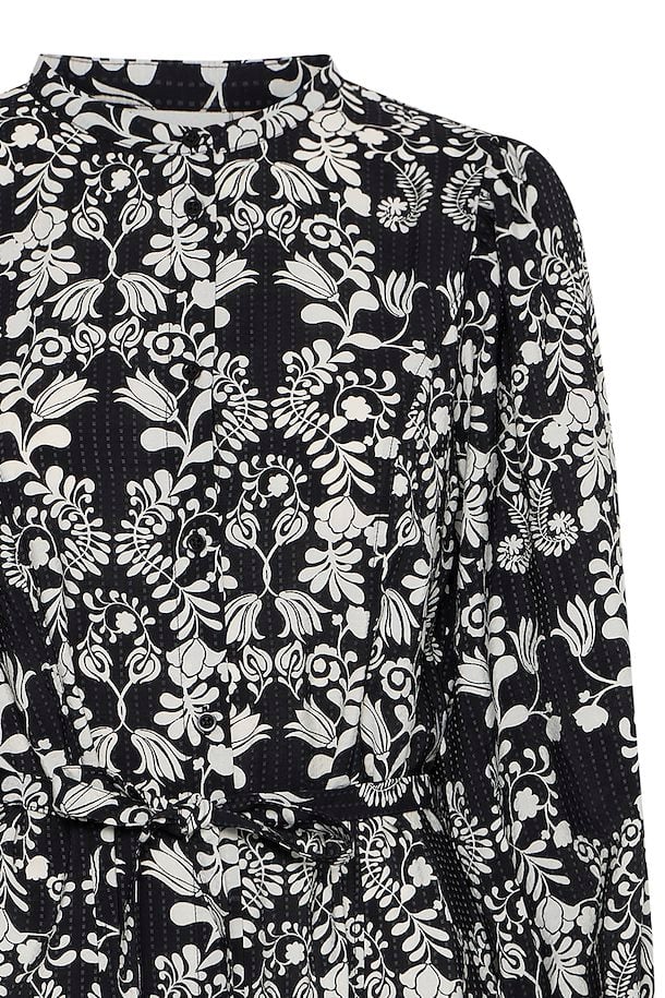 Cina Midi Dress (Black Flower) - Image 6