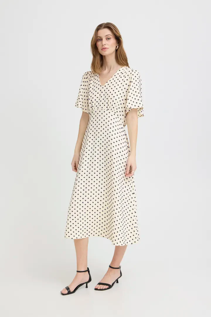 Cindy Midi Dress (Cream) - Image 2