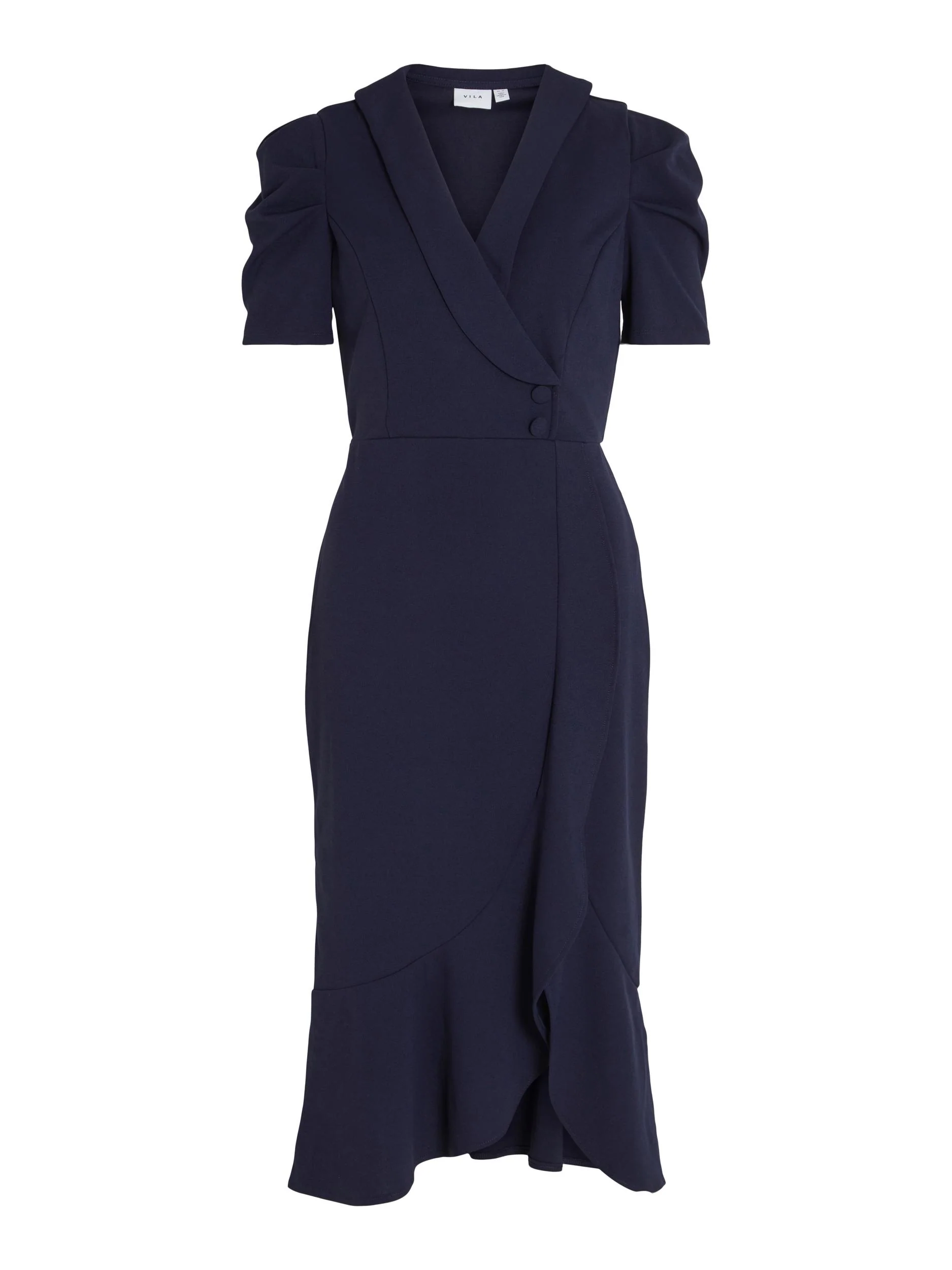 CLARA MIDI DRESS (NAVY) - Image 6