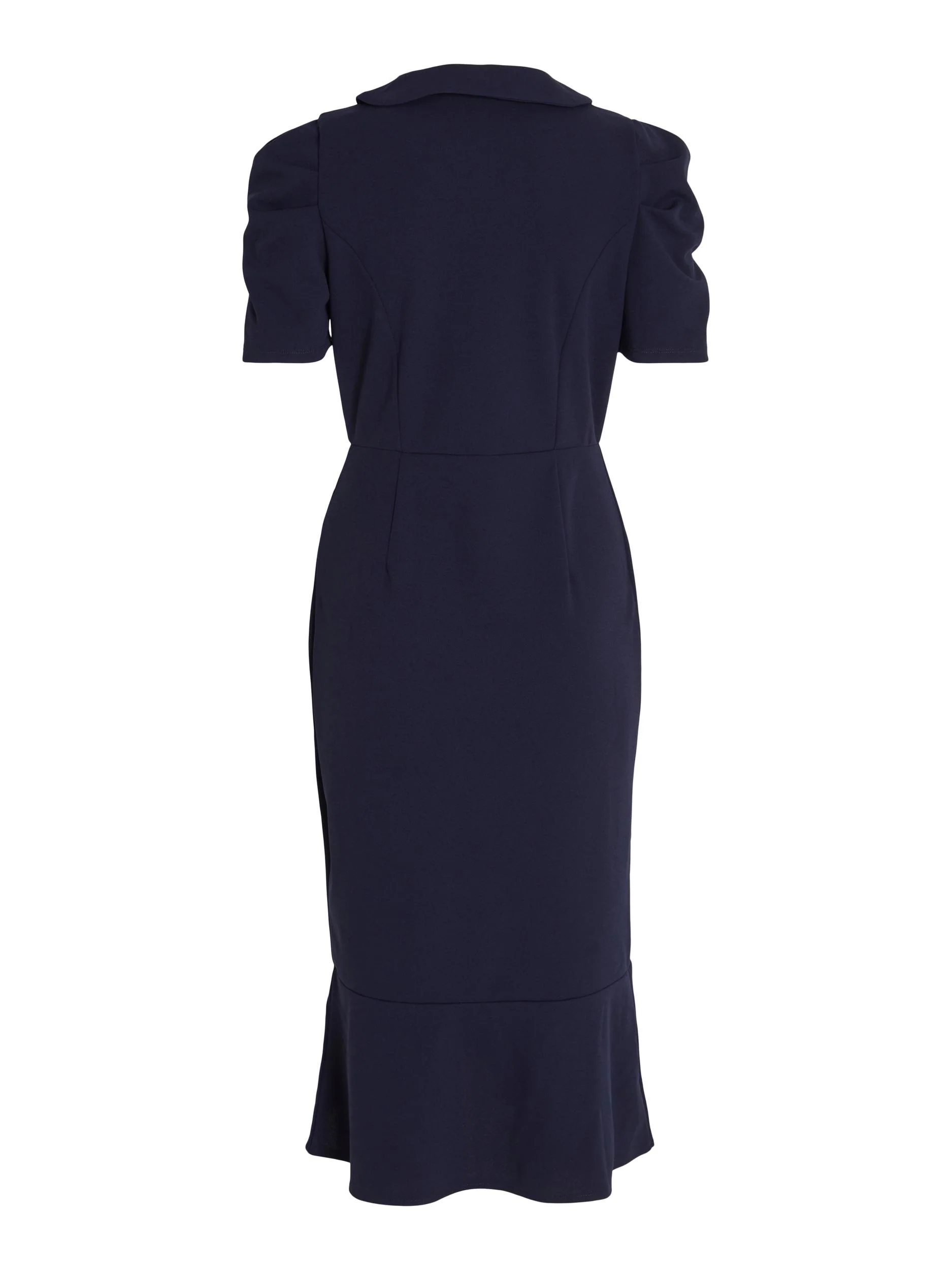 CLARA MIDI DRESS (NAVY) - Image 7