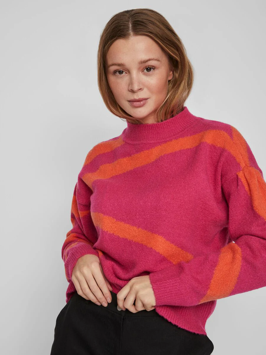 Claro Knit Jumper (Pink Yarrow/Orange) - Image 4