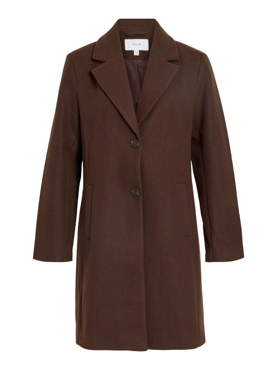 Claudia Button Coat (Coffee Bean) - Image 6