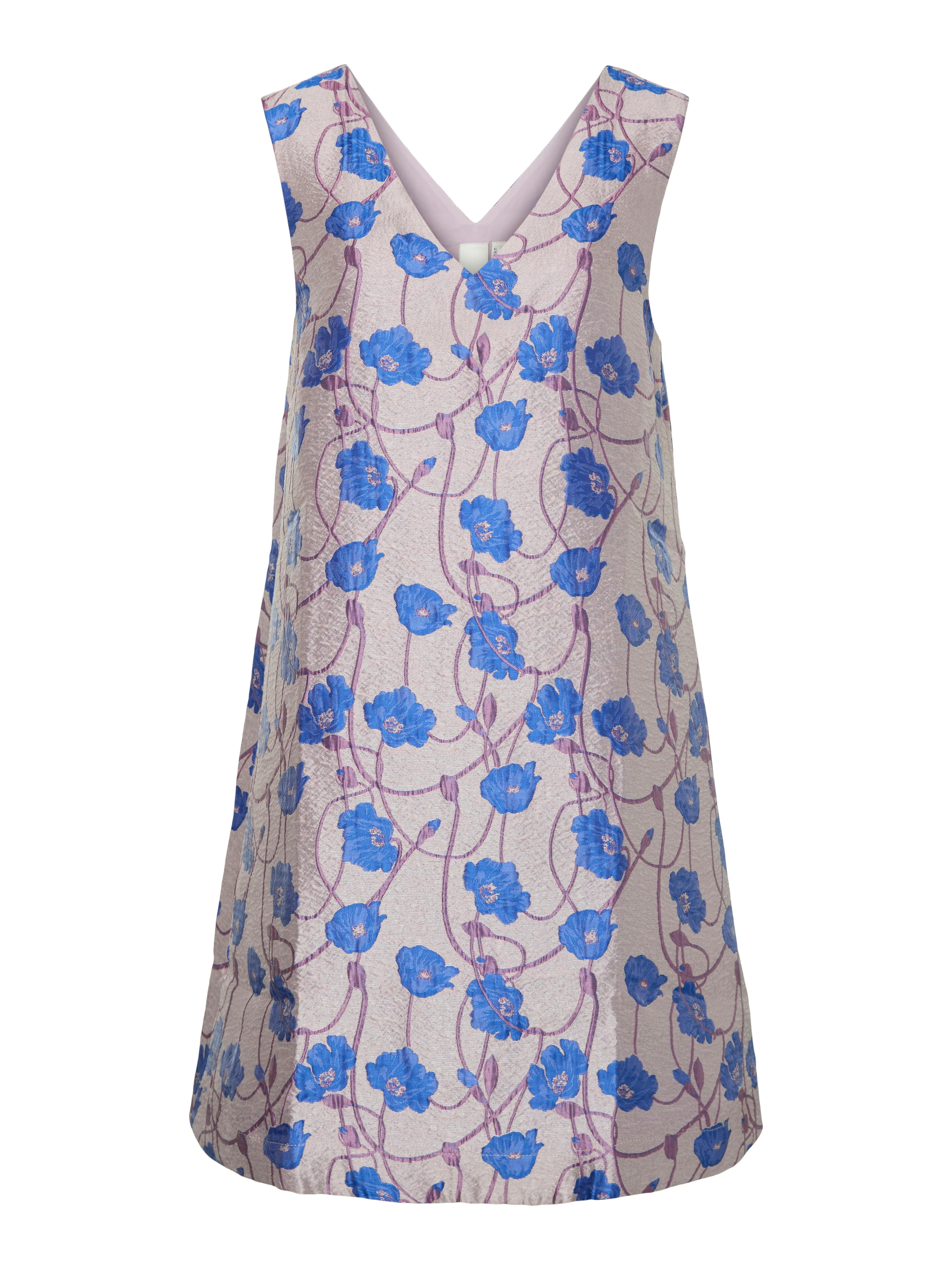Claudine Mini Dress (Lilas/Dazzling Blue) - Image 2