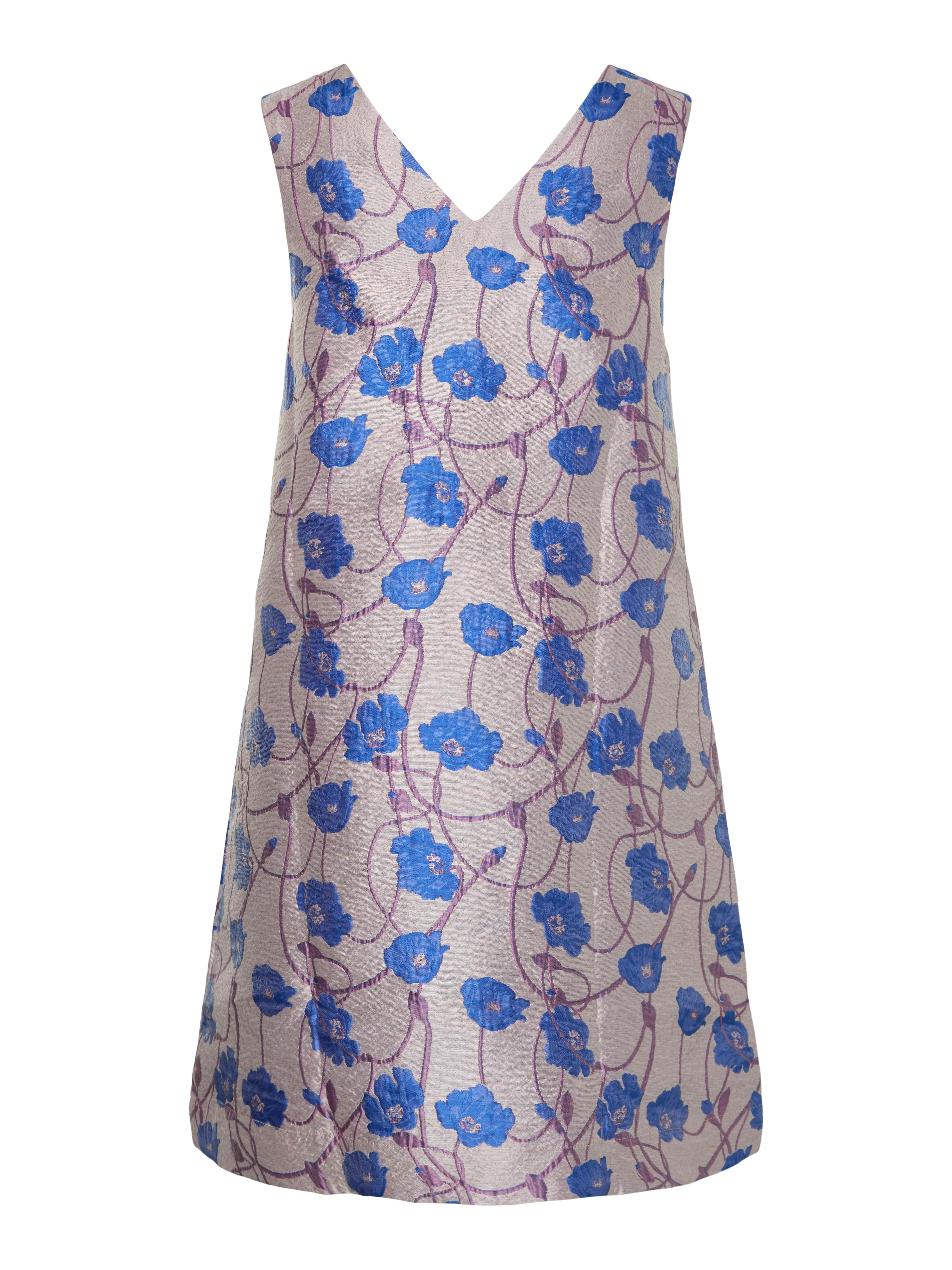 Claudine Mini Dress (Lilas/Dazzling Blue) - Image 3