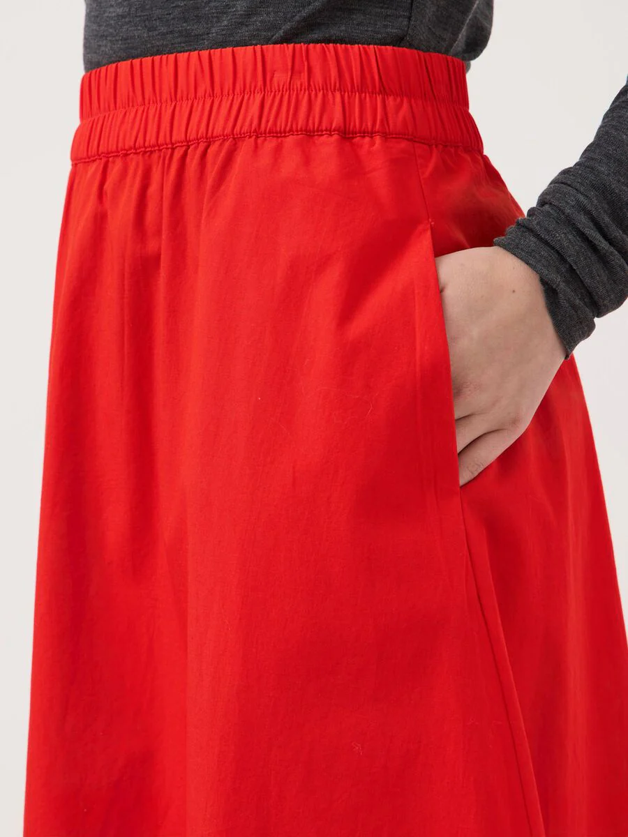 Coleen Ankle Skirt (Fiery Red) - Image 7