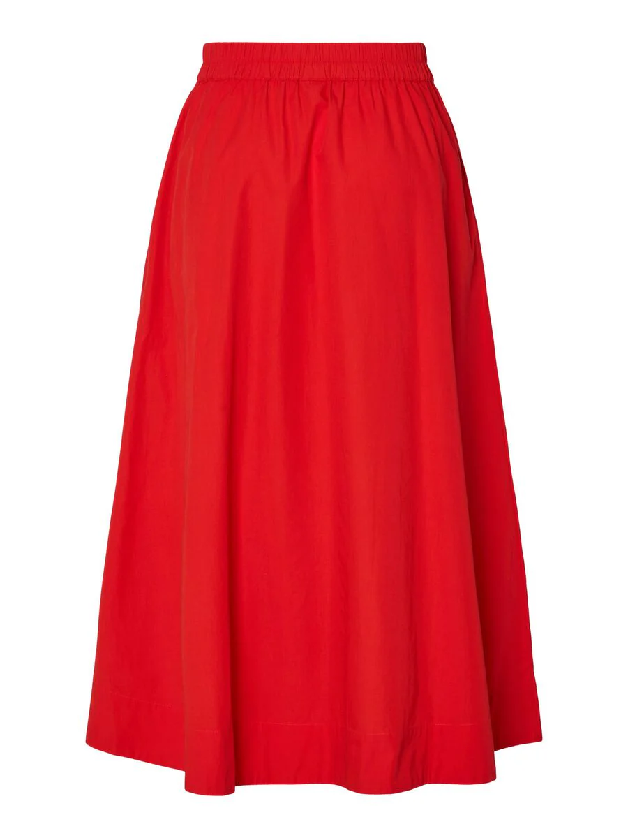 Coleen Ankle Skirt (Fiery Red) - Image 9